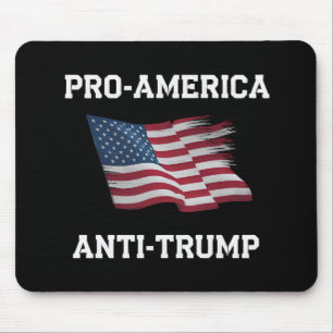 Pro Amerika Anti-Trump Vintage-USA-Flagge Mousepad