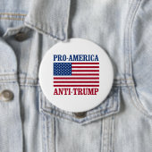 Pro-Amerika Anti-Trumpf - Anti-Trumpf - Button (Beispiel)