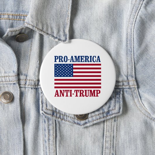 Pro-Amerika Anti-Trumpf - Anti-Trumpf - Button (Beispiel)