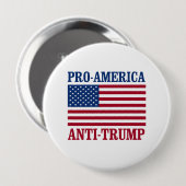 Pro-Amerika Anti-Trumpf - Anti-Trumpf - Button (Vorne & Hinten)