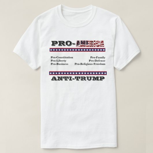 PRO-AMERIKA-ANTITRUMP T-Shirt (Design vorne)