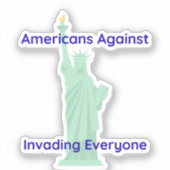 Pro-Amerika Freiheitsstatue Aufkleber (Vorderseite)