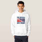 Pro-Amerika gegen Trump Hoodie (Vorne ganz)
