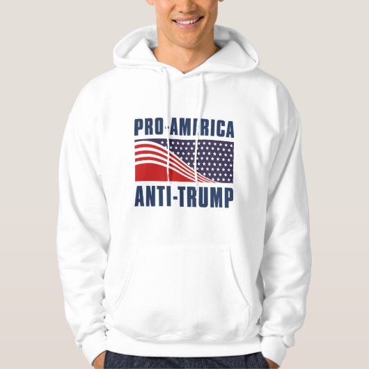 Pro-Amerika gegen Trump Hoodie (Vorderseite)
