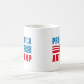 Pro-Amerika gegen Trump Kaffeetasse (Mittel)