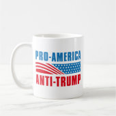 Pro-Amerika gegen Trump Kaffeetasse (Links)