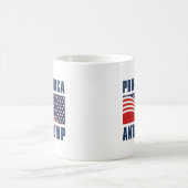 Pro-Amerika gegen Trump Kaffeetasse (Mittel)