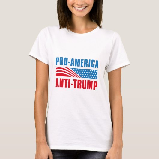 Pro-Amerika gegen Trump T-Shirt (Vorderseite)