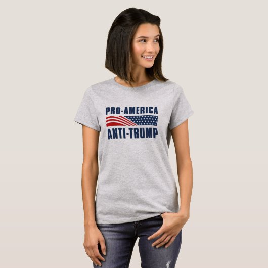 Pro-Amerika gegen Trump T-Shirt (Vorne ganz)