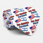 Pro-Amerika/Israel Krawatte (Gerollt)
