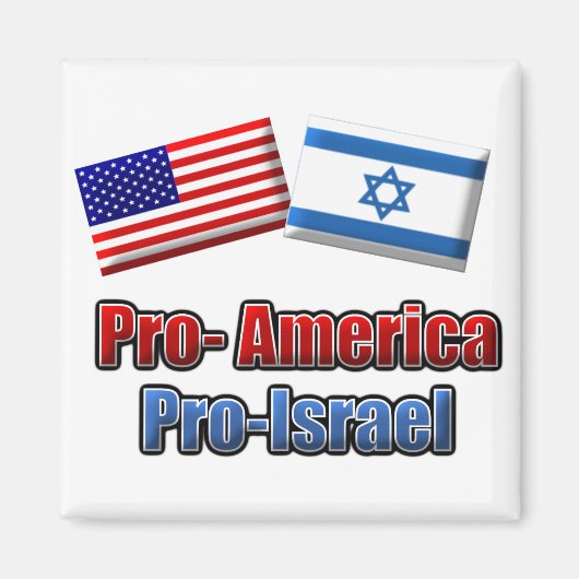 Pro-Amerika/Israel Magnet (Vorne)