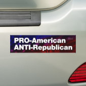 Pro-Amerikanisch, Anti-Republikanisch Autoaufkleber (Auf Auto)