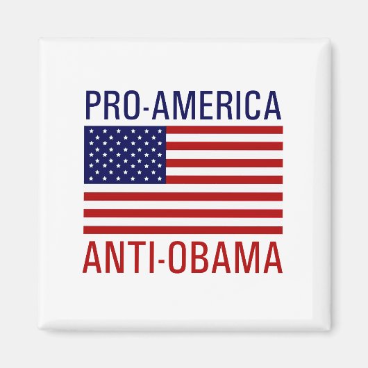 PRO-AMERIKANISCHE ANTIOBAMA MAGNET (Vorne)