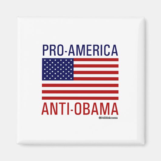 PRO-AMERIKANISCHE ANTIOBAMA MAGNET (Vorne)