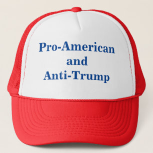 Pro-Amerikanische und Anti-Trumpf Kappe