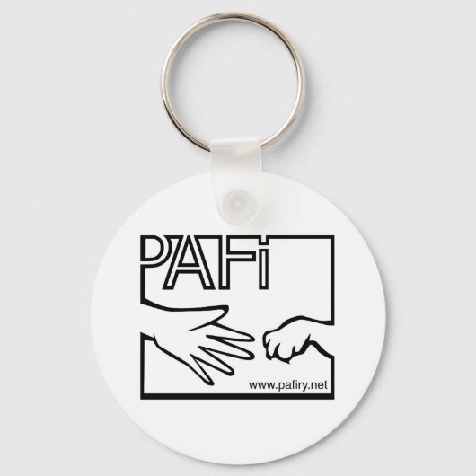 Pro Animals Finnland BW-Logo Schlüsselanhänger (Vorderseite)