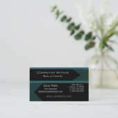 Pro Arrows Business Card, Black and Aquamarin Visitenkarte (Stehend Vorderseite)