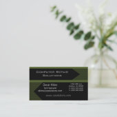 Pro Arrows Business Card, Olive Green Visitenkarte (Stehend Vorderseite)