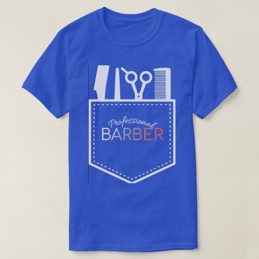 Pro Barber fröhlicher und lustiger Stil T-Shirt (Design vorne)
