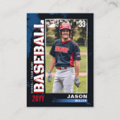 PRO Baseball-Karte mit der Trading Card des Stats  Telefonnummerkarte (Vorderseite)