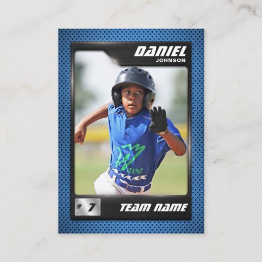 PRO Baseball-Karte mit der Trading Card des Stats Telefonnummerkarte (Vorderseite)