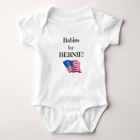 Pro Bernie Nachricht von Babys! Baby Strampler (Vorderseite)