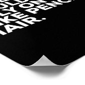 Pro Biden Election Campaign Quote Mike Pence Fly  Poster (Ecke)