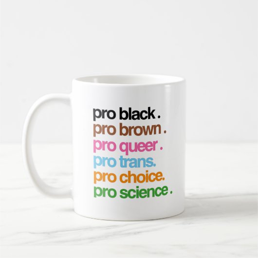 Pro Black Pro Brown Pro Que Kaffeetasse (Links)