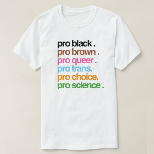 Pro Black Pro Brown Pro Que T-Shirt (Design vorne)
