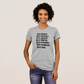Pro Black Pro Brown Pro Que T-Shirt (Vorne ganz)