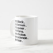 Pro Black Pro Brown Pro Queer Kaffeetasse (Vorderseite Links)