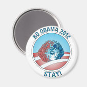 Pro-Bo Obama Dog 2012 Magnet (Vorderseite/Rückseite)