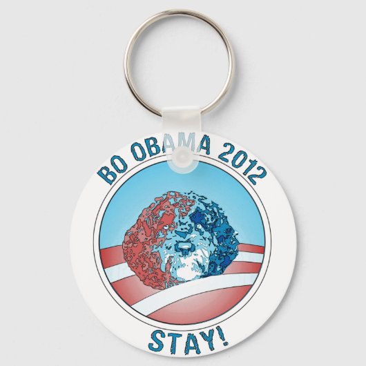 Pro-Bo Obama Dog 2012 Schlüsselanhänger (Vorderseite)