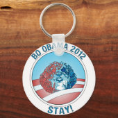 Pro-Bo Obama Dog 2012 Schlüsselanhänger (Vorderseite)