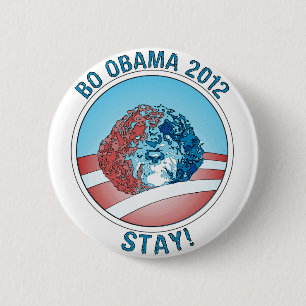 Pro-BO Obama Hund 2012 Button
