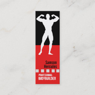 Pro Bodybuilder Business Card Mini Visitenkarte
