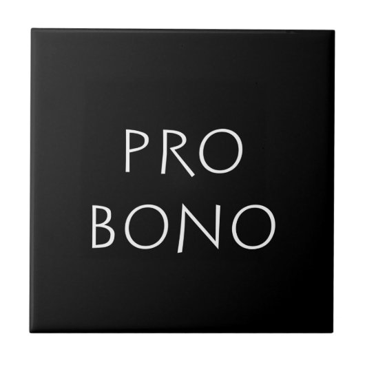 Pro bono fliese (Vorderseite)
