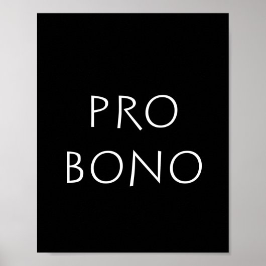 Pro bono poster (Vorne)