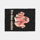 Pro Boo Sciutto Funny Italian Halloween Ghost Pros Fleecedecke (Vorderseite (Horizontal))