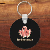 Pro Boo Sciutto Funny Italian Halloween Ghost Pros Schlüsselanhänger (Vorderseite)