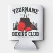 Pro Boxer ADD NAME Red Gloves Boxring Training Dosenkühler (Rückseite)