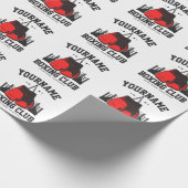 Pro Boxer ADD NAME Red Gloves Boxring Training Geschenkpapier (Ecke)