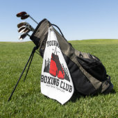 Pro Boxer ADD NAME Red Gloves Boxring Training Golfhandtuch (Gras)