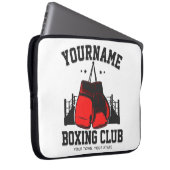 Pro Boxer ADD NAME Red Gloves Boxring Training Laptopschutzhülle (Vorne Rechts)