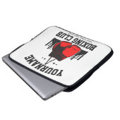 Pro Boxer ADD NAME Red Gloves Boxring Training Laptopschutzhülle (Vorne Knopf)