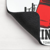 Pro Boxer ADD NAME Red Gloves Boxring Training Mousepad (Ecke)