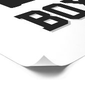 Pro Boxer ADD NAME Red Gloves Boxring Training Poster (Ecke)