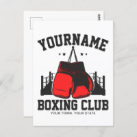 Pro Boxer ADD NAME Red Gloves Boxring Training
