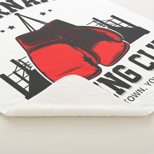 Pro Boxer ADD NAME Red Gloves Boxring Training Sherpadecke (3/4)