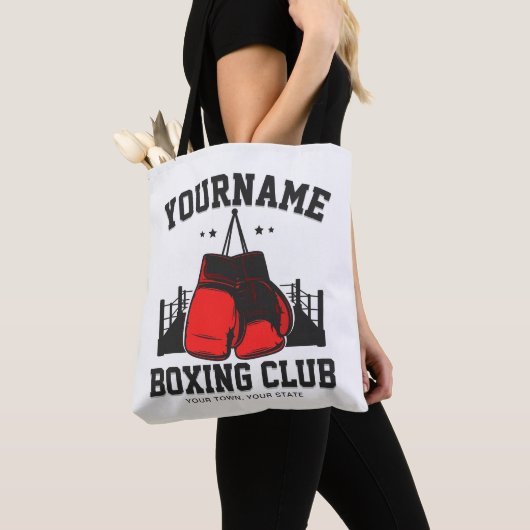 Pro Boxer ADD NAME Red Gloves Boxring Training Tasche (Von Nahem)